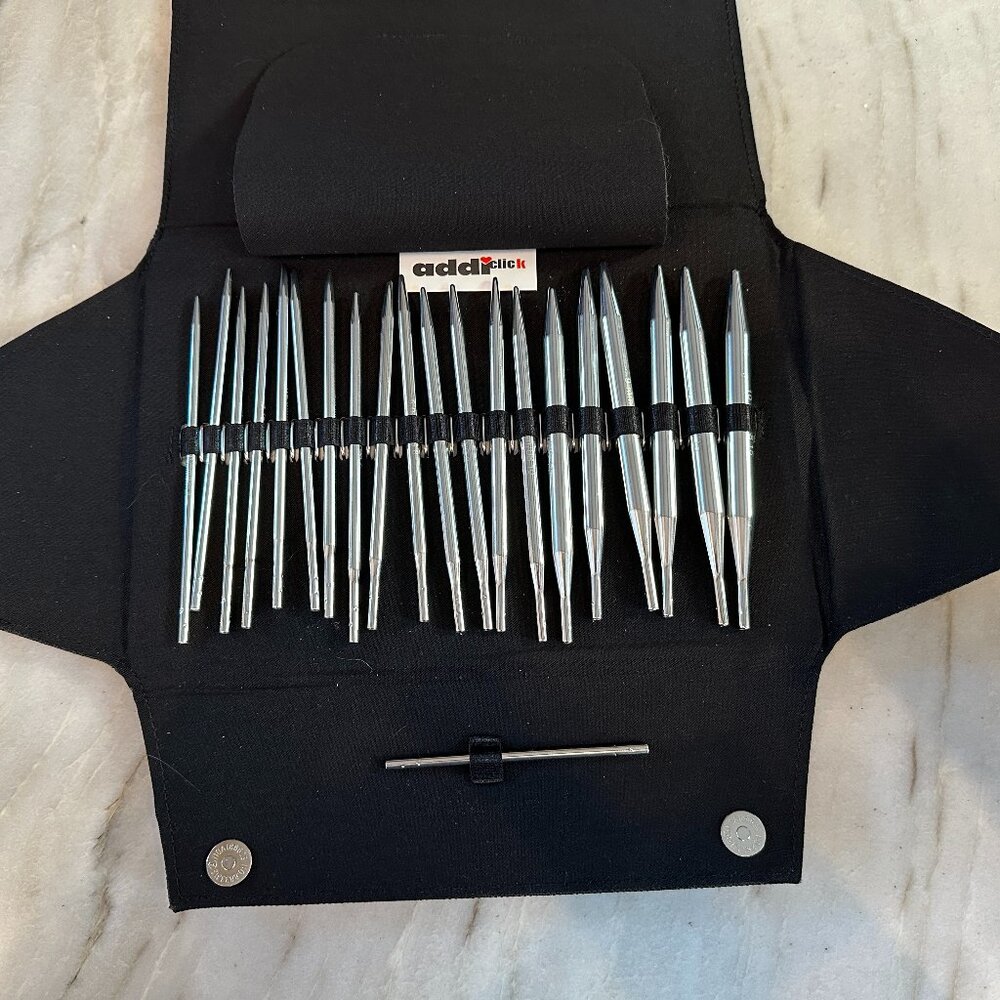 addi Turbo Click Set Circular Interchangeable Needles